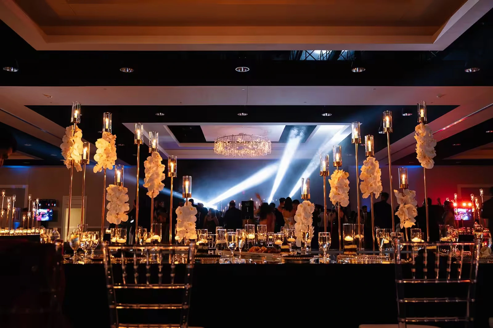 Idaho Falls Indian wedding DJ — Destination Indian wedding reception production in resort ballroom Mexico