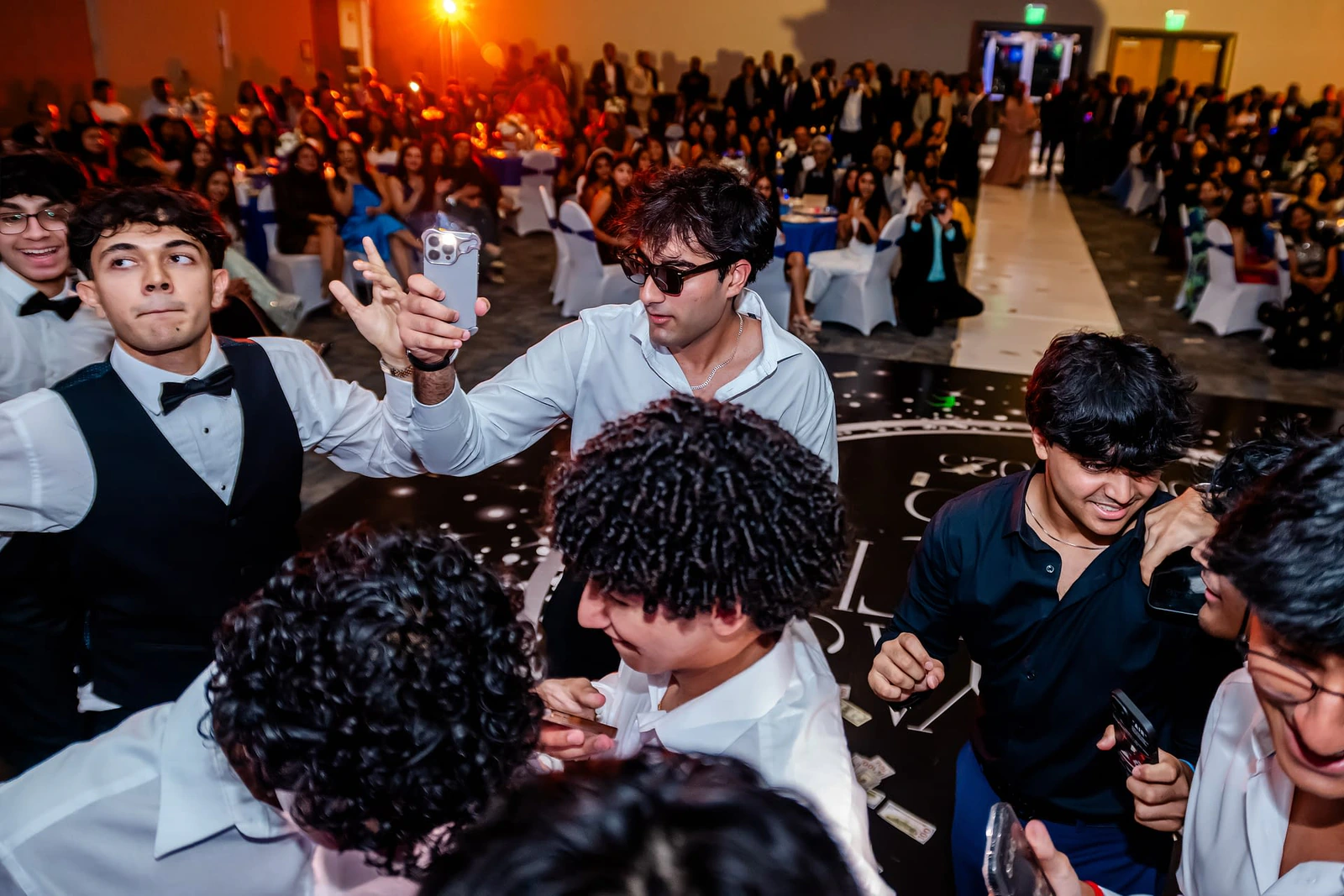 Huntsville Indian wedding DJ — LED video wall and premium DJ booth setup at Indian wedding reception venue